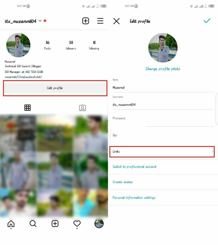 How to add multiple link in instagram bio
