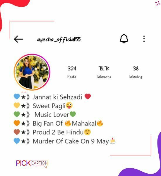 Stylish instagram bio for girls