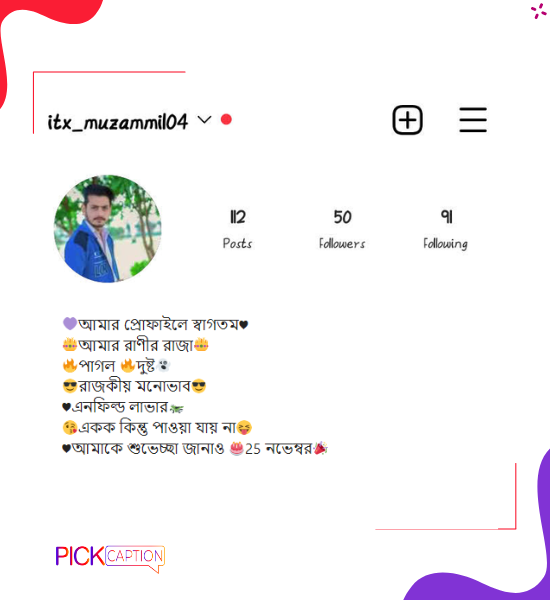 Best attitude instagram bio for boys in bengali