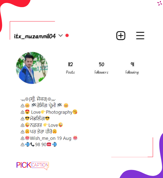 Best swag instagram bio for boys in punjabi