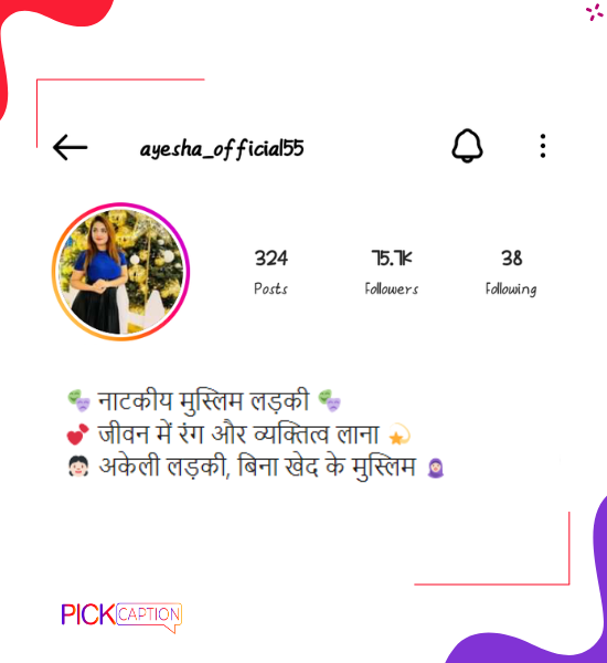 Best instagram bio for single muslims girls in hindi