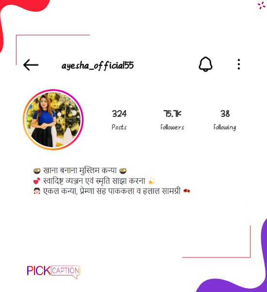 Best instagram bio for single muslim girls in sanskrit