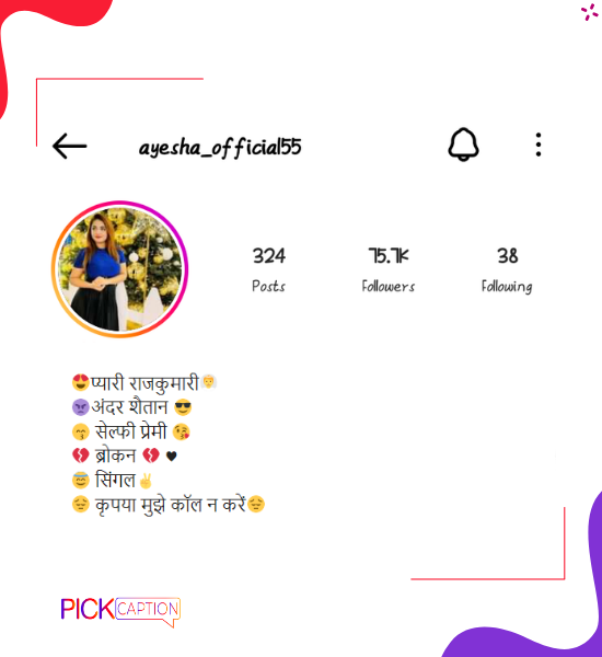 Best sad instagram bio for girls in hindi