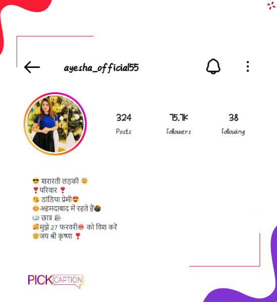 Swag instagram bio for girls in hindi