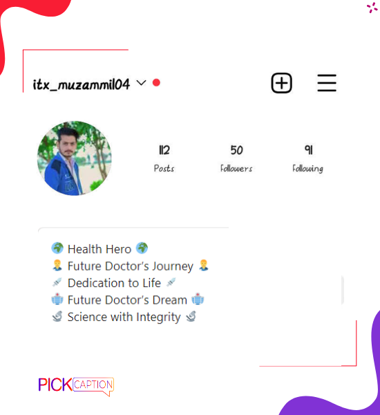 Best Instagram bio for future doctor boy