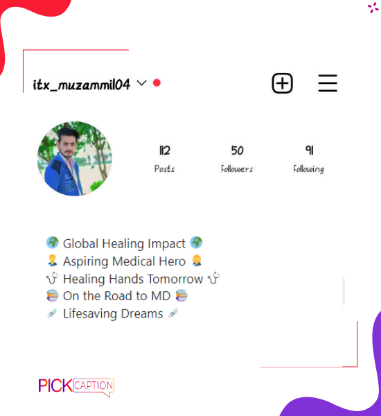 Instagram bio for future doctor